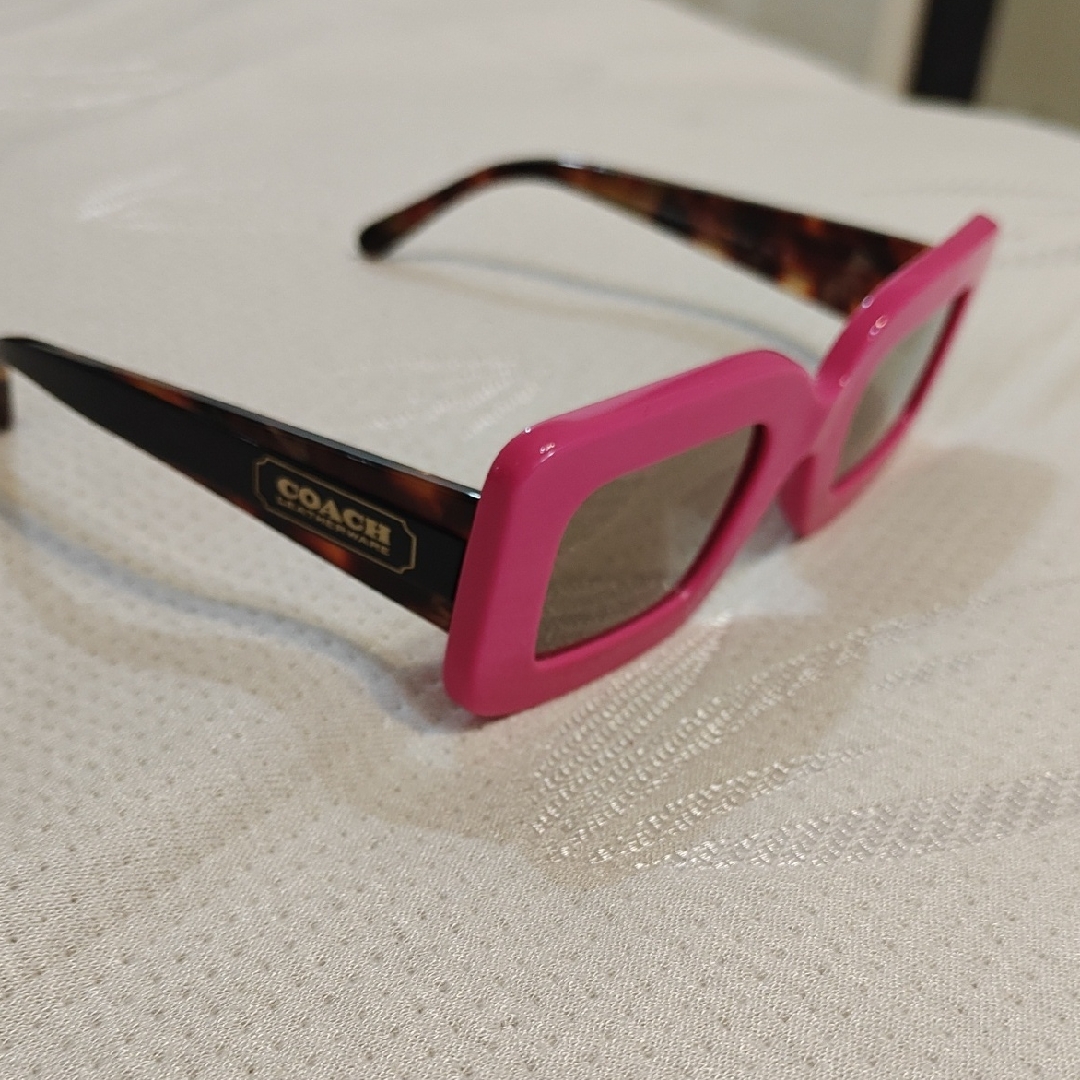 Coach Vibrant Pink Square Sunglasses